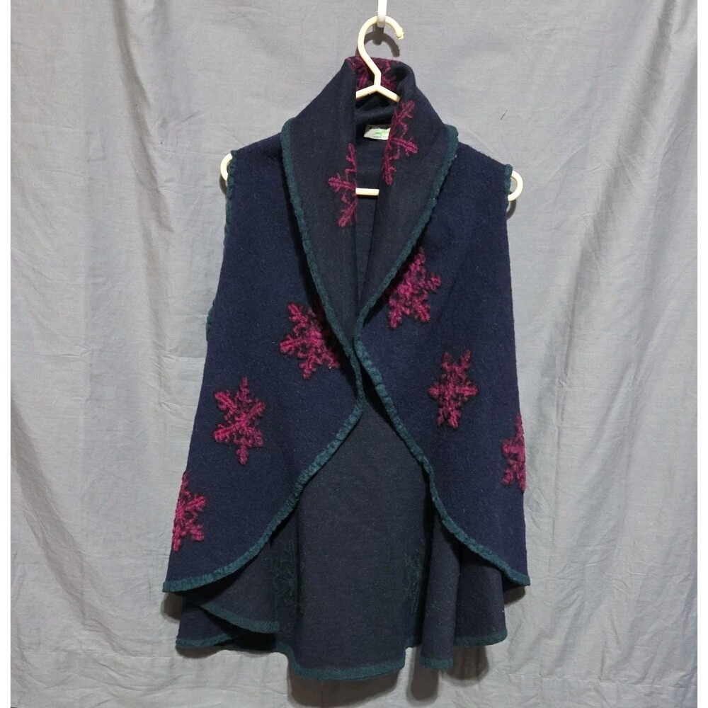 Jimmy Hourihan Dublin Ireland Regina Vest Shawl New W/ Tags RARE Womens Sz S/M/L